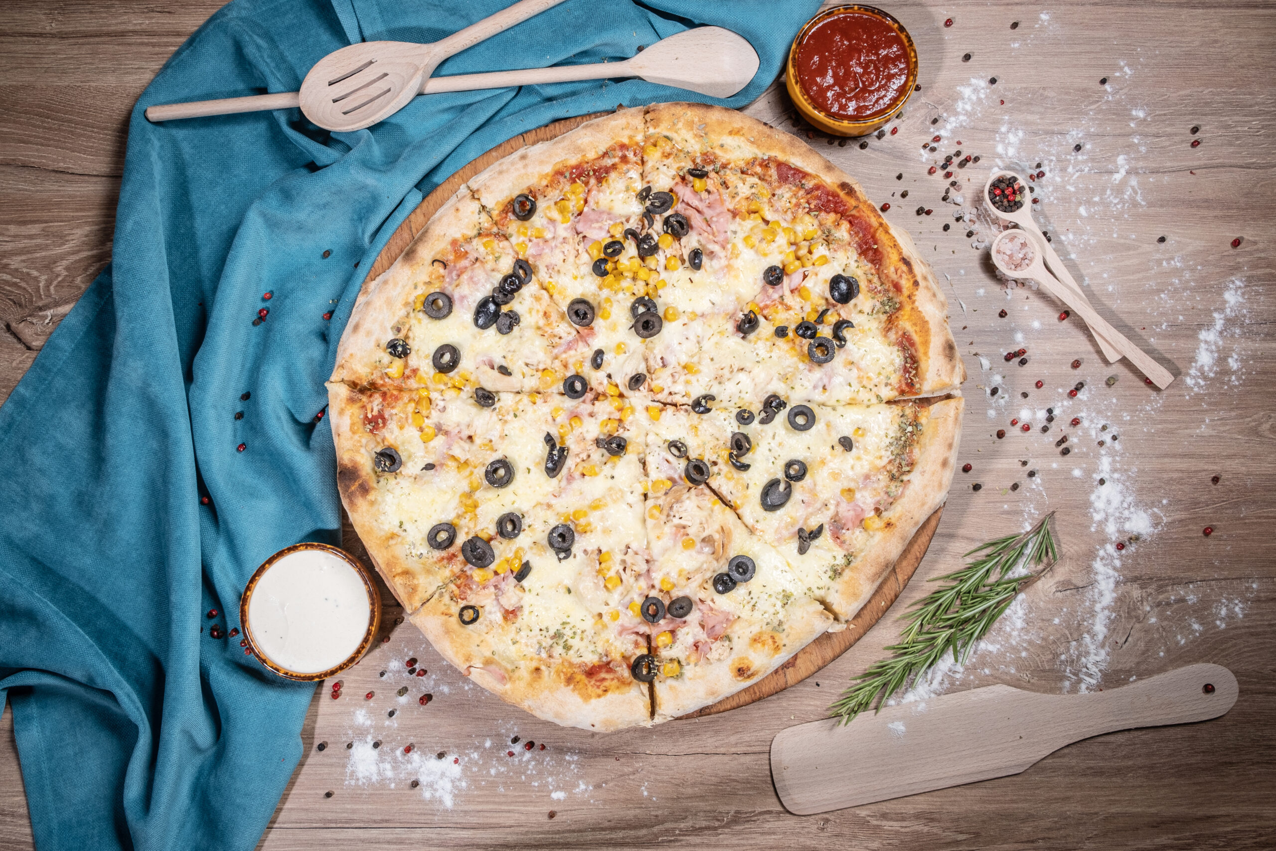 Pizza Andandino, 650g,1350g ,E300, E451, E250, E301