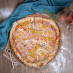 Pizza cu Șuncă și Porumb, 450g,1200g, E300, E451, E250