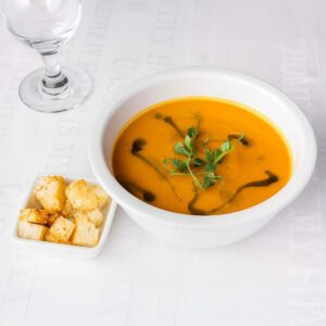 Supă cremă de legume cu crutoane 400g, E 621, E 627