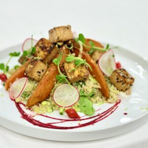 Cartof dulce în glazură Miso&tofu crocant, 300gr.