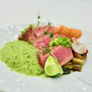 File de ton și piure de zucchini, 300 gr.