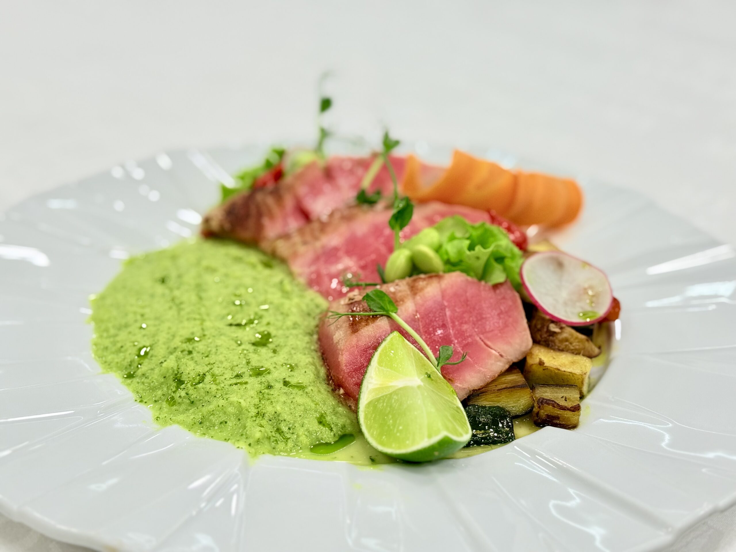 File de ton și piure de zucchini, 300 gr.